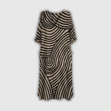 Corinne | Robe longue à motif graphique