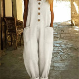 Claudine | Salopette en denim doux