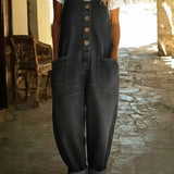 Claudine | Salopette en denim doux